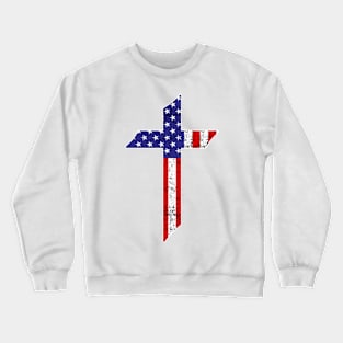 USA Cross Crewneck Sweatshirt